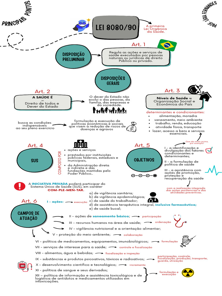mapa-mental-da-lei-8080-90-e-saneamento-pdf-epidemiologia-setor