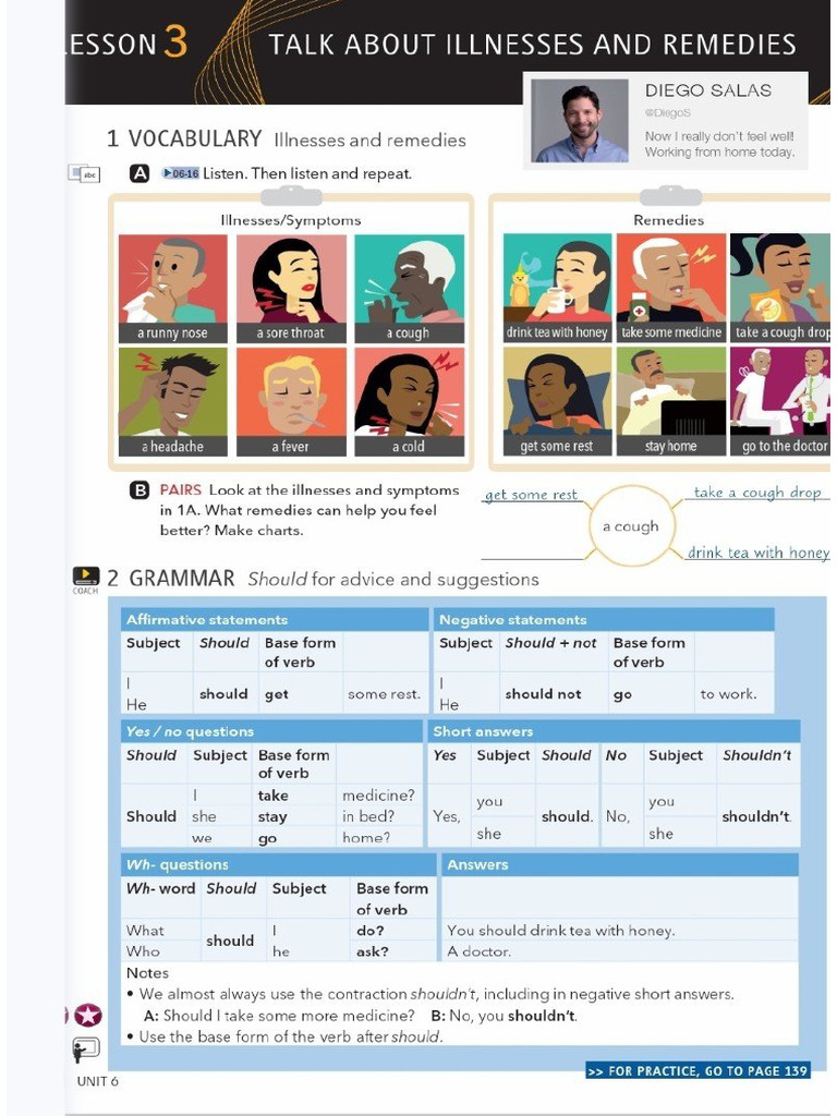 Talk About Illnesses And Remedies Pdf