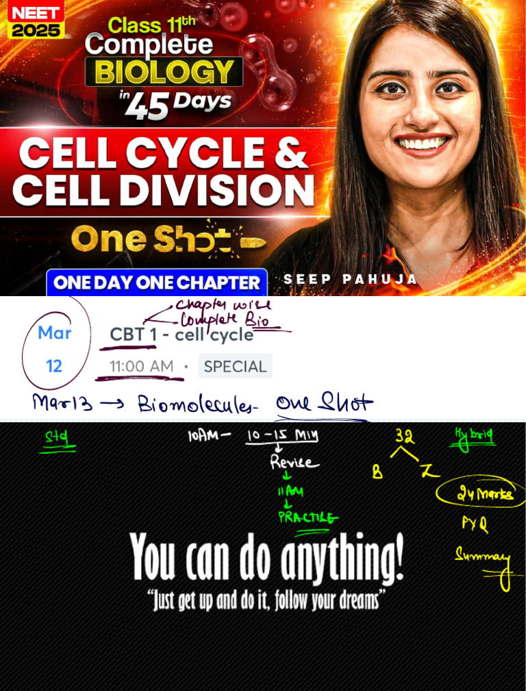 Cell Cycle & Division by Seep Pahuja | PDF | Evaluation Methods ...