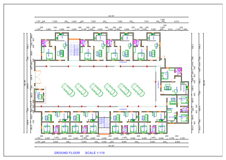 Ground Floor Layout Plan Details | PDF | Home | Room