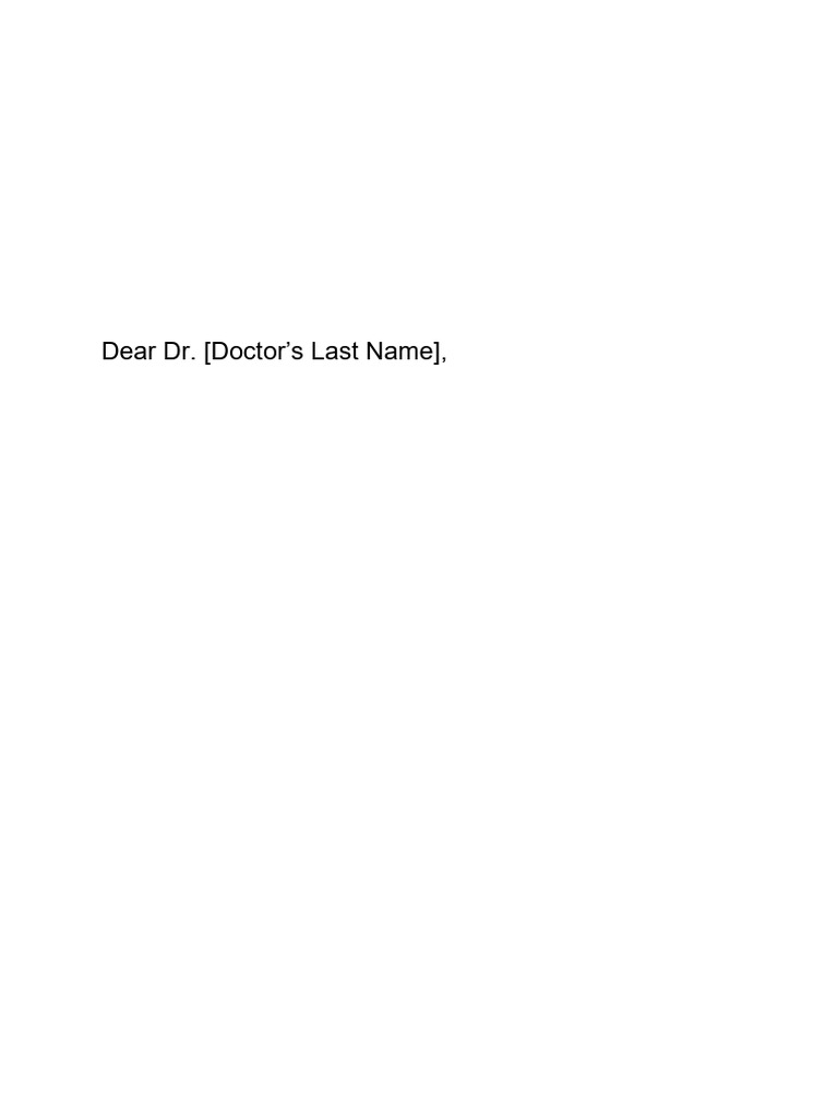 Apology for Missed Doctor Appointment | PDF