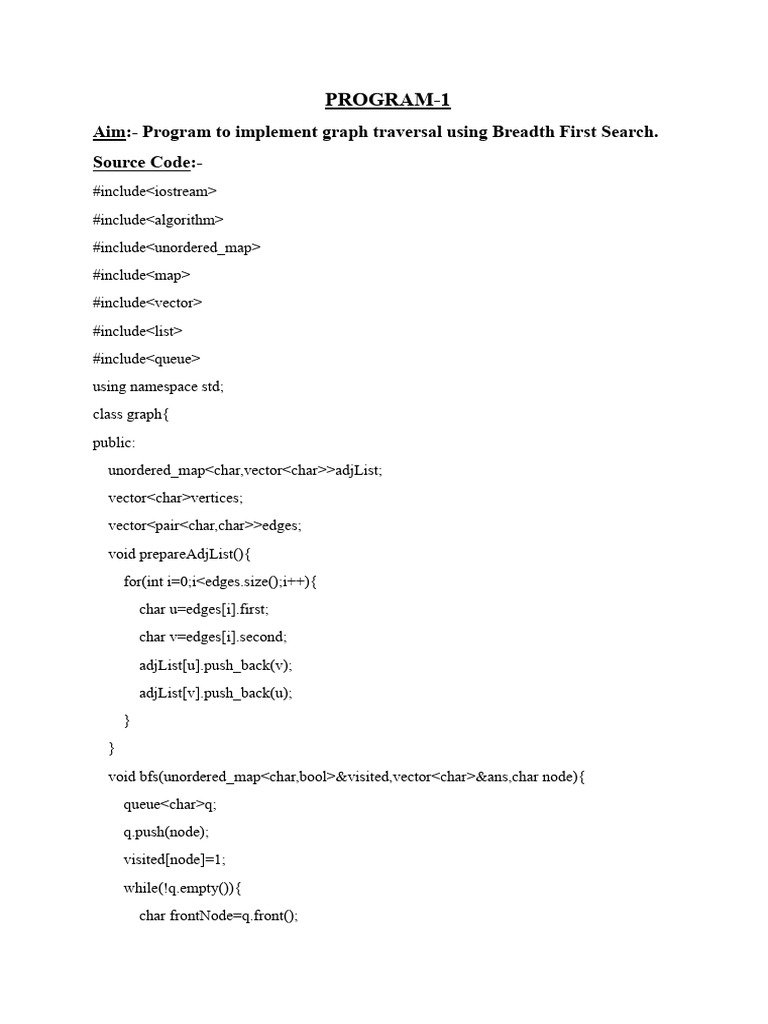 DAA Program-1 | PDF