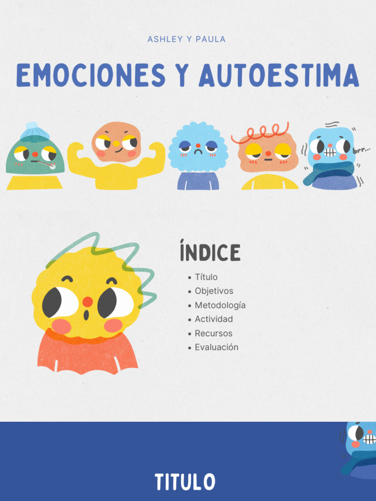 Fomentando Autoestima En Niños Pdf Las Emociones Autoestima