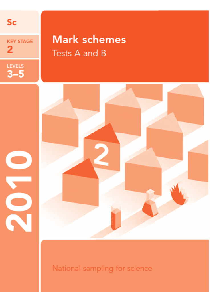 Science Sampling KS2 2010 - Mark Scheme | PDF | Water | Thermometer