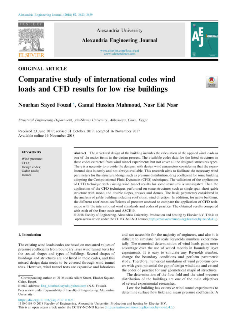 Wind Load Analysis for Low Rise Buildings | PDF | Computational Fluid ...