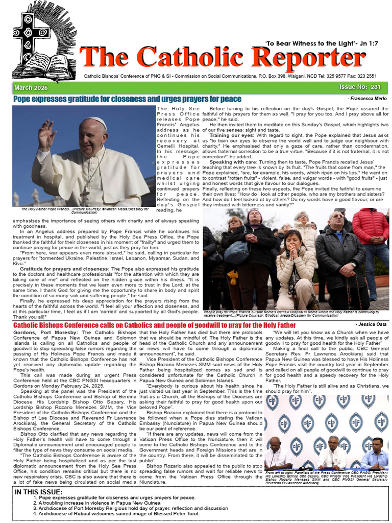 Pope Francis' Angelus Address for Peace | PDF | Indulgence | Paul The ...