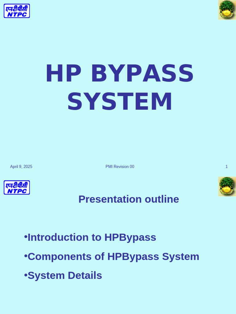 Overview of HP Bypass System | PDF | Steam | Energy Technology