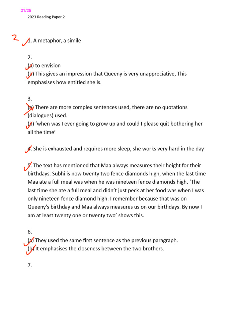 2023 Reading Paper 2 | PDF