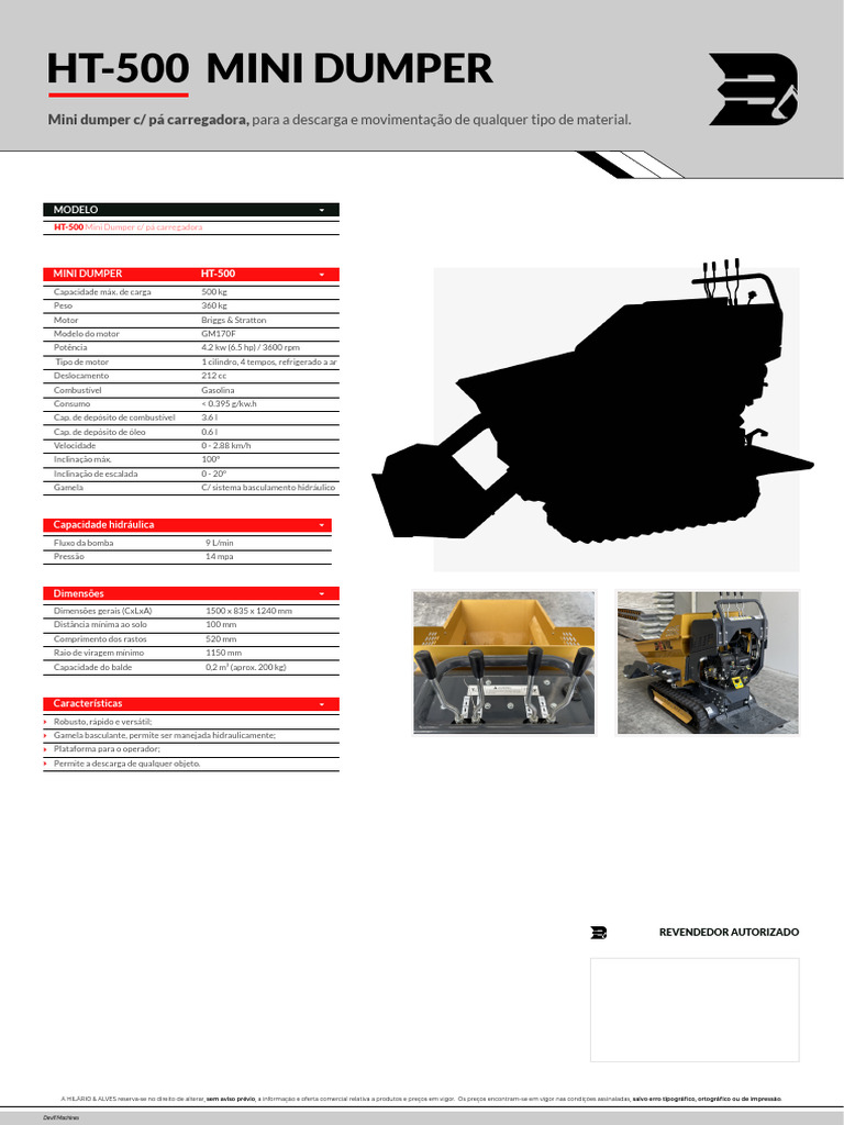 ficha tecnica-ht500 | PDF | Motores