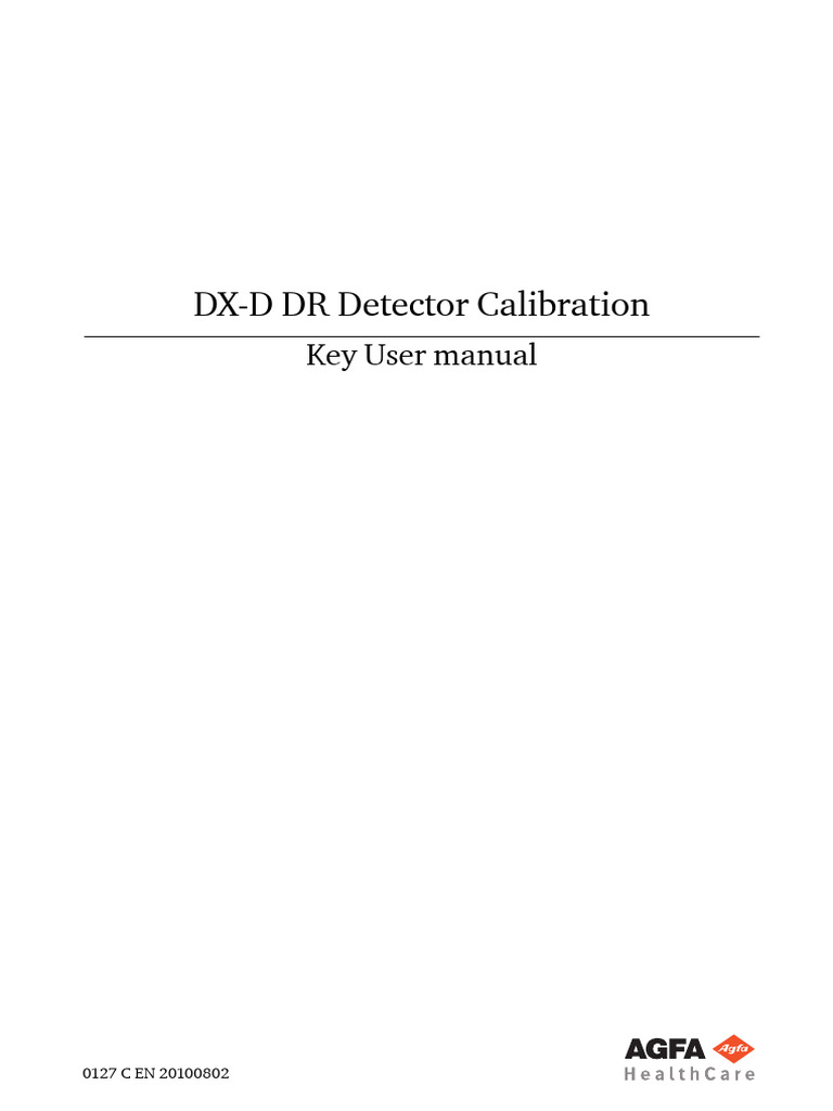 DX-D DR Detector Calibration Guide | PDF | Calibration | Trademark