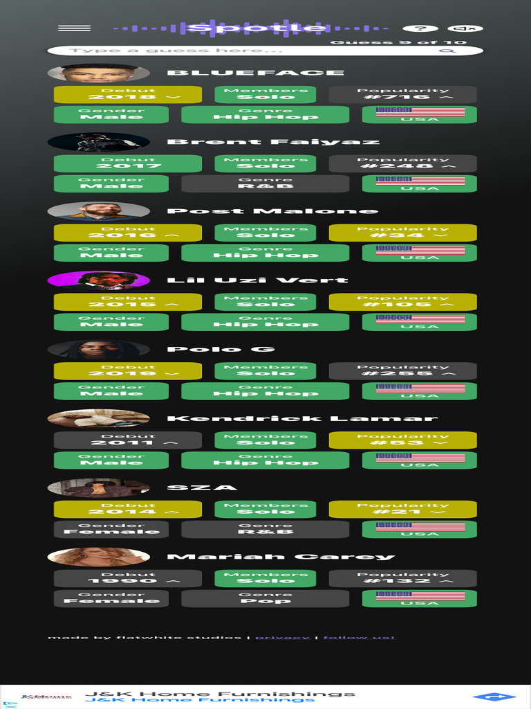 Spotle Music Wordle Game | PDF