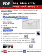 Download Learn Photoshop Elements - Make 3D Text and Logos by Chuckie Delano SN84796445 doc pdf