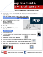 Learn Photoshop Elements - Make 3D Text and Logos