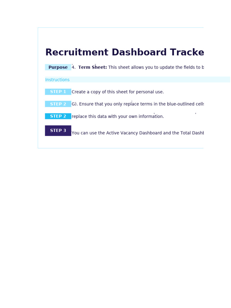 Recruitment Tracker Dashboard Guide | PDF | Recruitment | Linked In