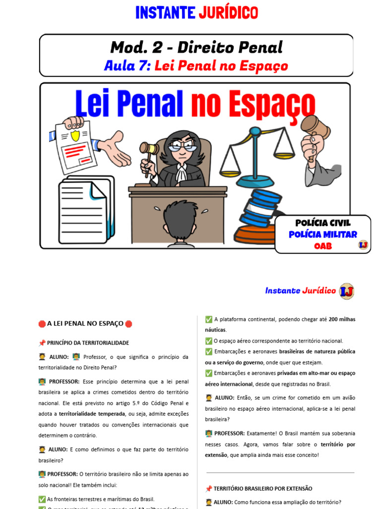 Princípios da Lei Penal Brasileira | PDF | Crimes | Crime e Violência