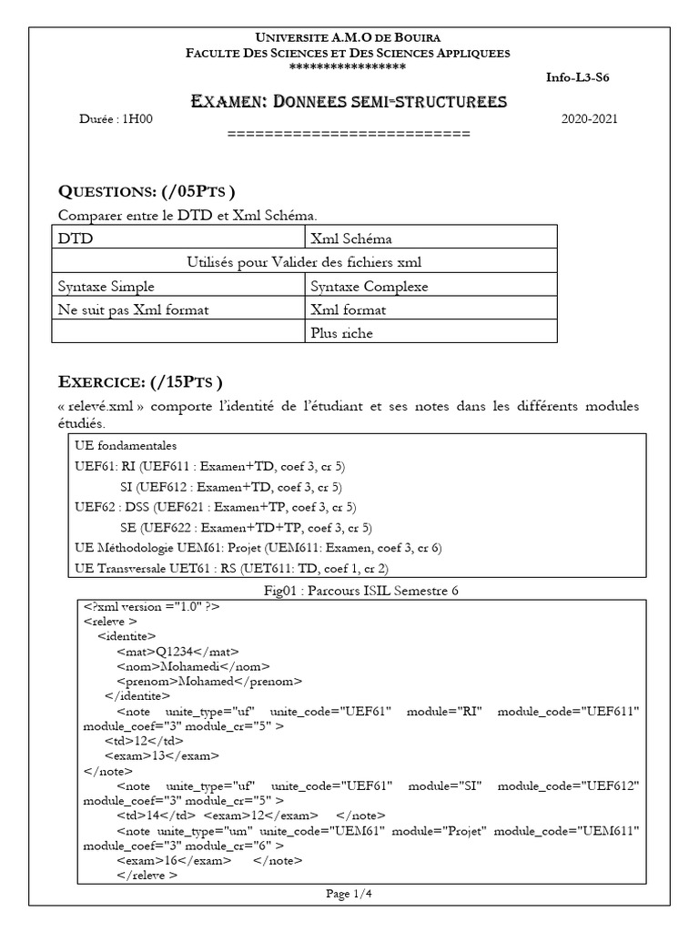 Comparaison DTD et XML Schéma | PDF | XML | XPath