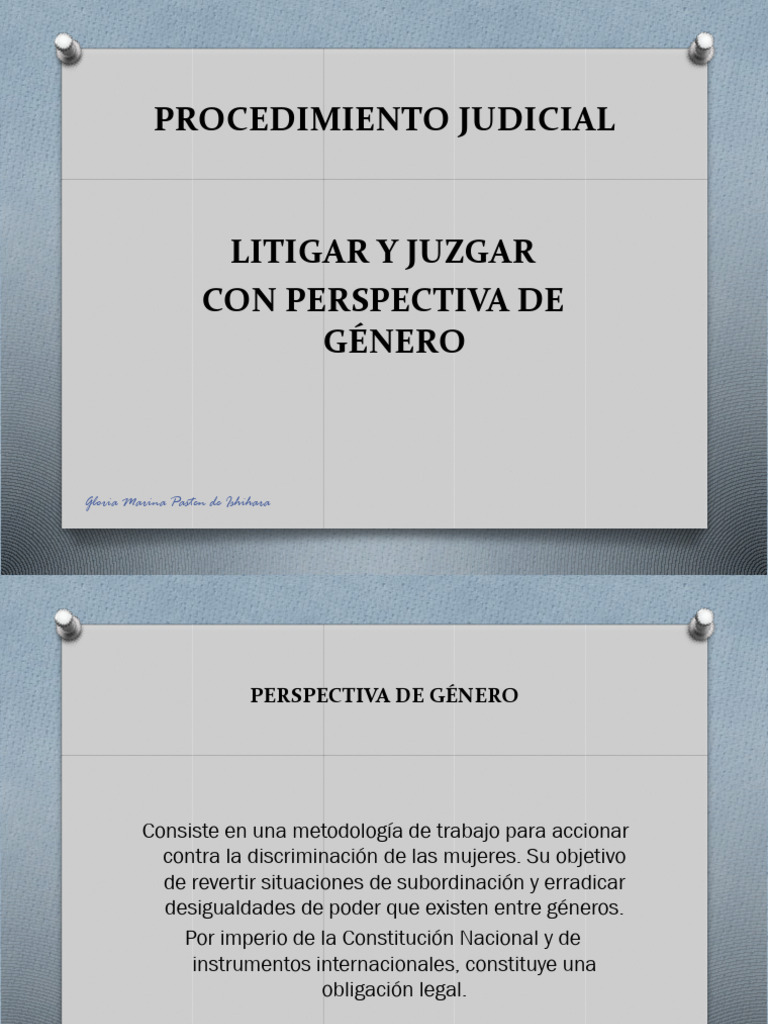 Litigar y Juzgar Con Perspectiva de Genero | PDF | Convención sobre la ...