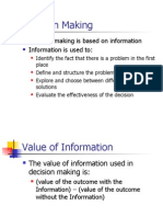 Value of Information in DM