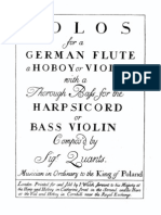 437268 Solos for a German Flute Johann Joachim Quantz Copia