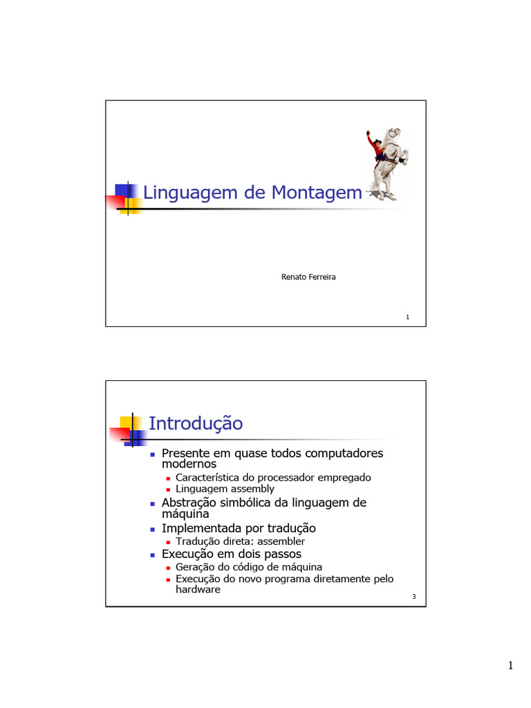 Introdução à Linguagem de Montagem | PDF | Linguagem Assembly ...