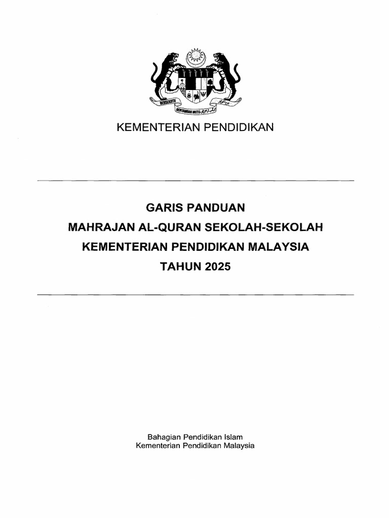 Garis Panduan MQSS KPM 2025 | PDF