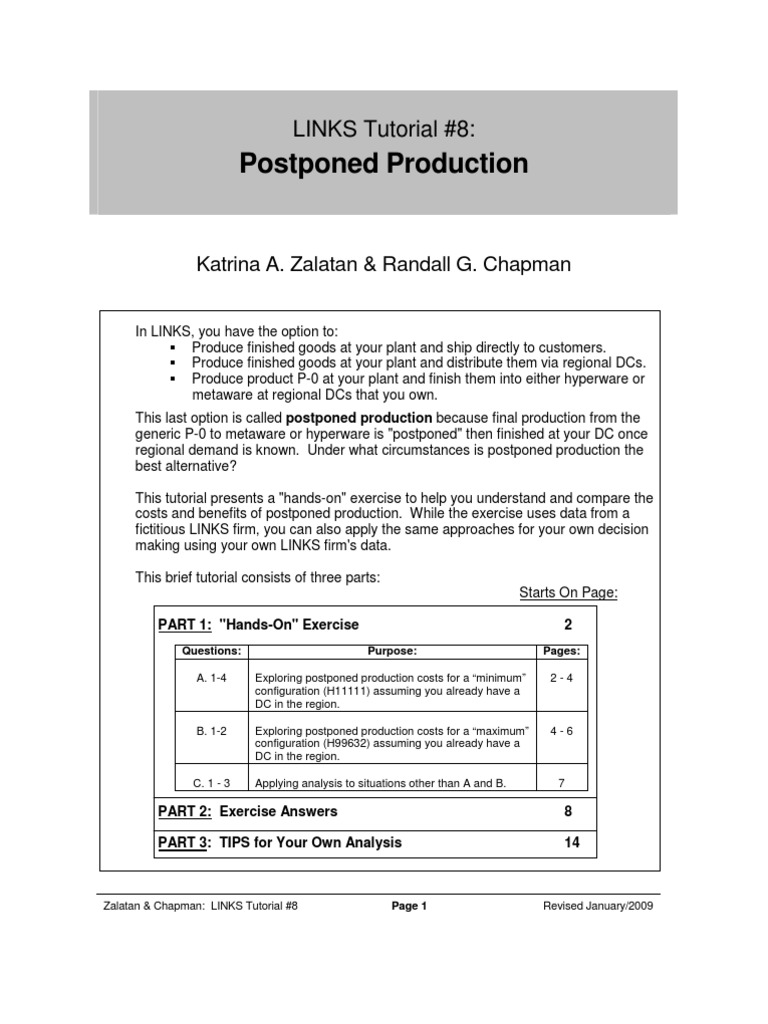 Postponed Production: LINKS Tutorial #8 | PDF
