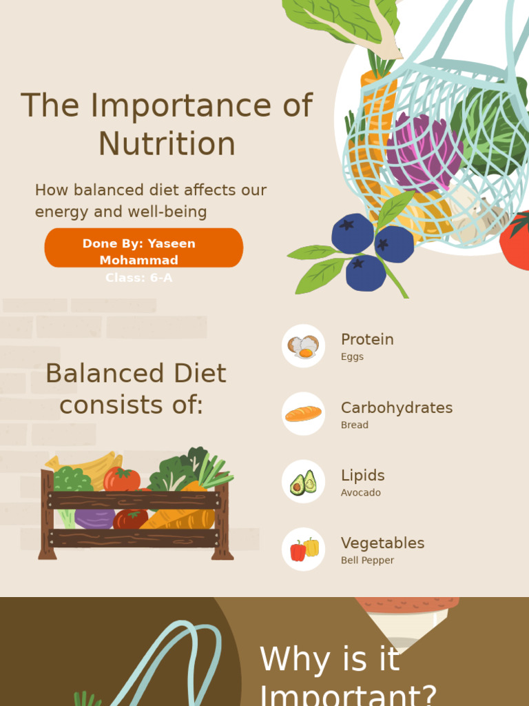 The Importance of Nutrition | PDF