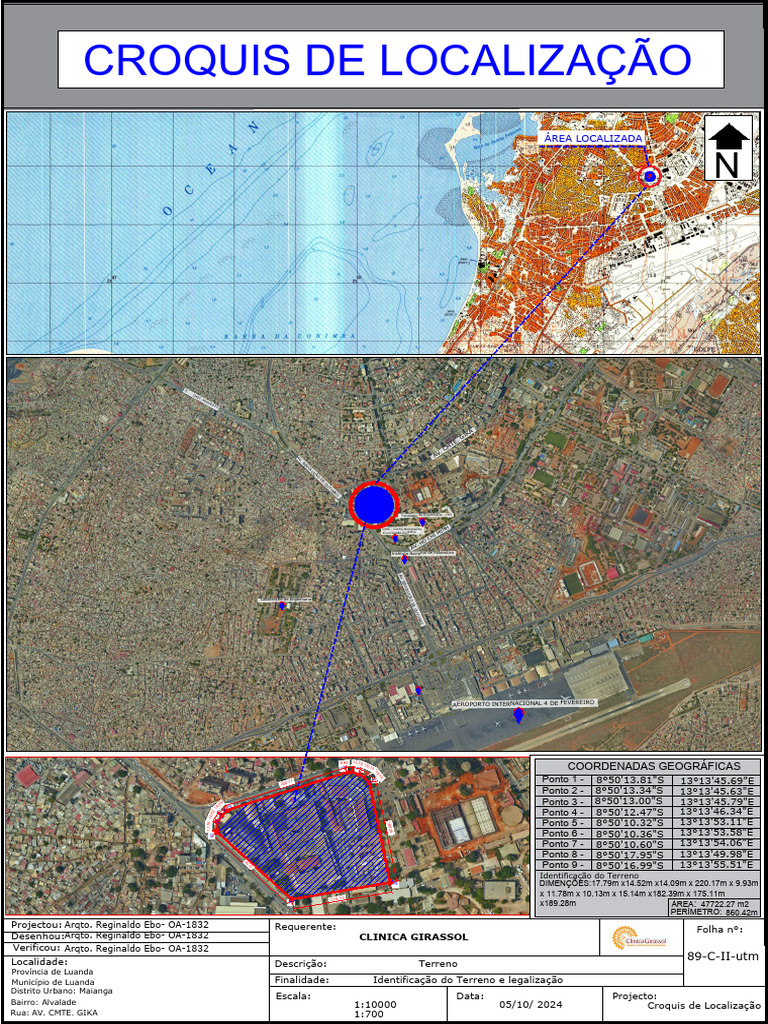 CROQUIS DE LOCALIZAÇÃO - CLINICA GIRASSOL | PDF
