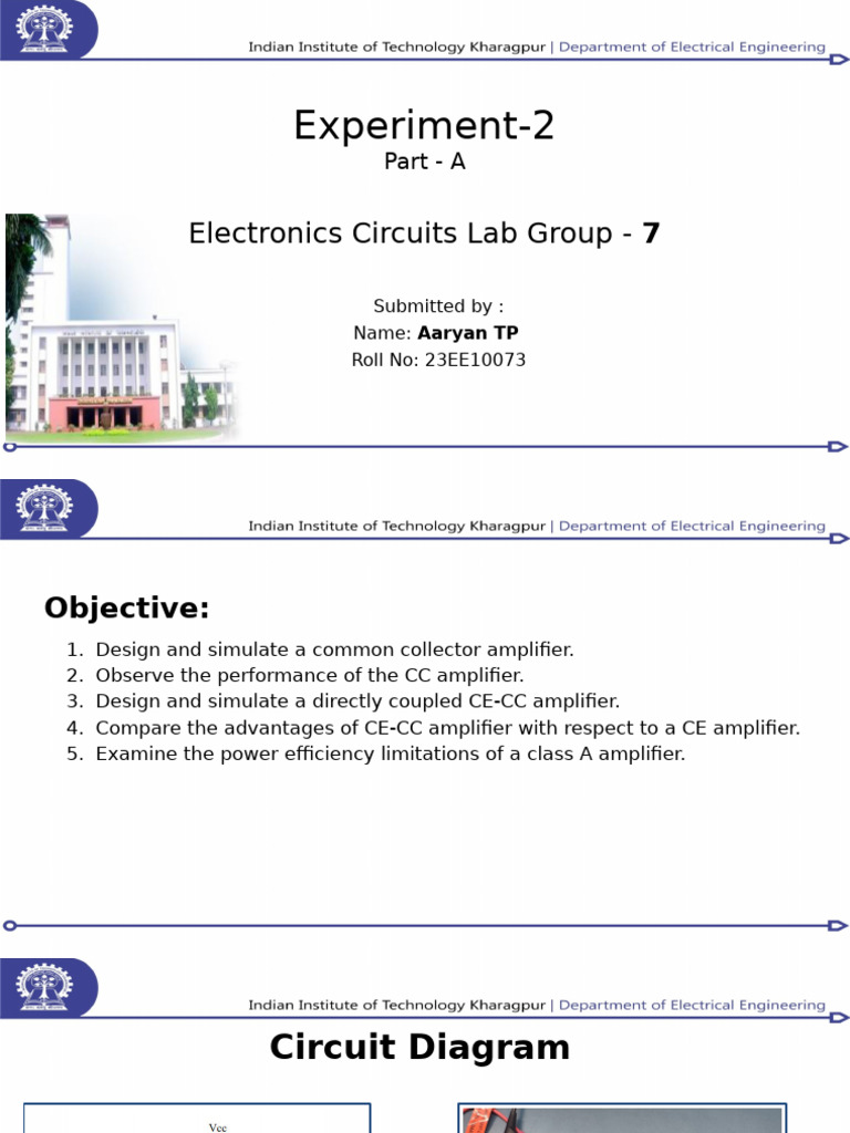 Exp2b Partb 23EE10073 | PDF | Amplifier | Electronic Filter