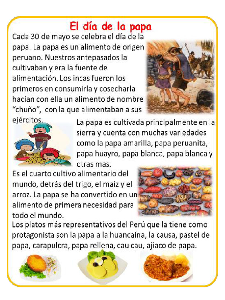 El Dia de La Papa | PDF