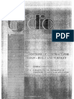 FIDIC Condition of Contract For Design Build & Turnkey