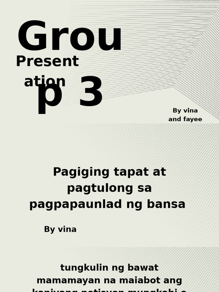 Group 3 Presentation | PDF