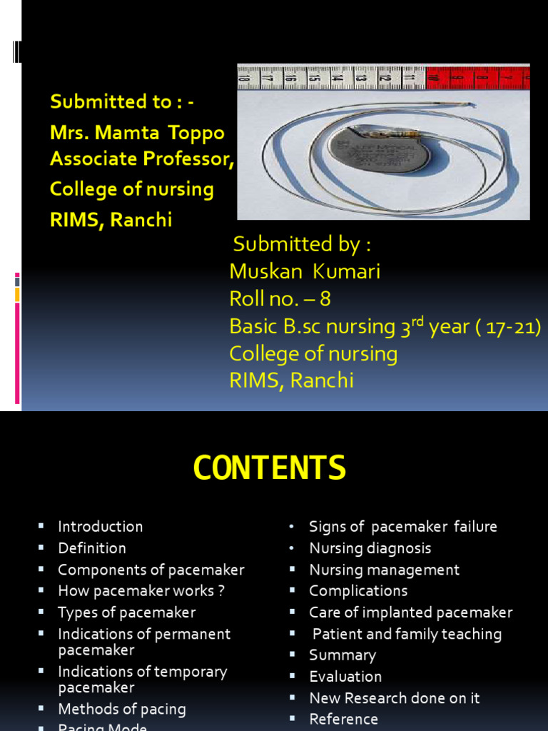 Comprehensive Guide to Pacemakers | PDF | Artificial Cardiac Pacemaker ...