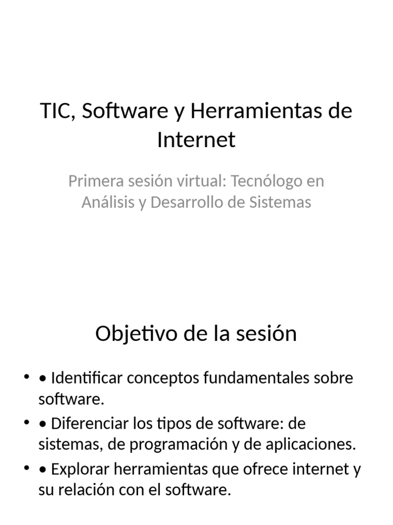 TIC Software Herramientas Combinada | PDF