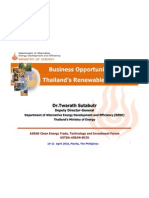 Business Opportunities in Thailand's Renewable Energy: DR - Twarath DR - Twarath Sutabutr Sutabutr