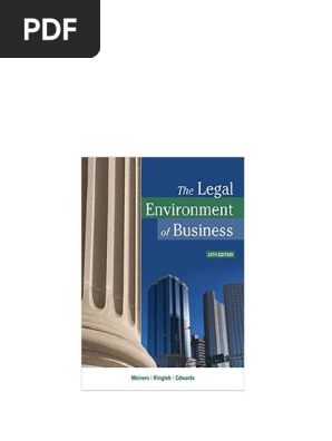 Ebook PDF) The Legal Environment of Business 13th Edition PDF