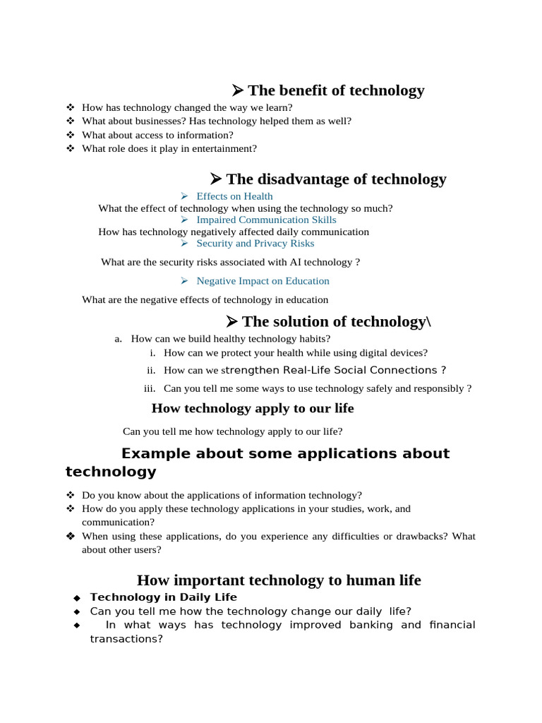 Impact of Technology on Life and Learning | PDF