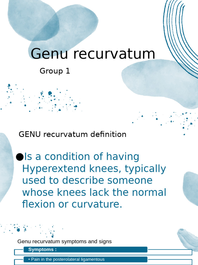 Understanding Genu Recurvatum Causes & Rehab | PDF | Knee | Anatomical ...