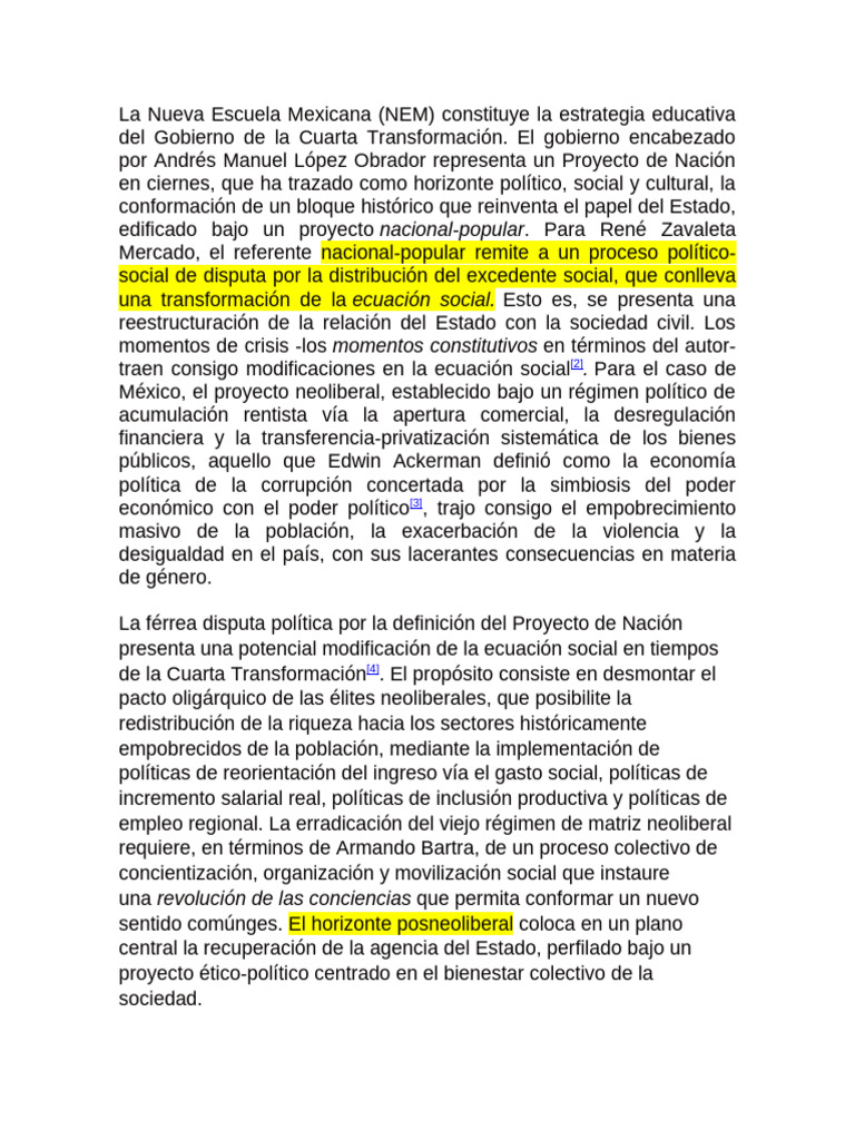 La Nueva Escuela Mexicana Pdf Maestros Educación Primaria