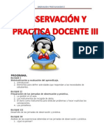 Observacion y Practica Docente