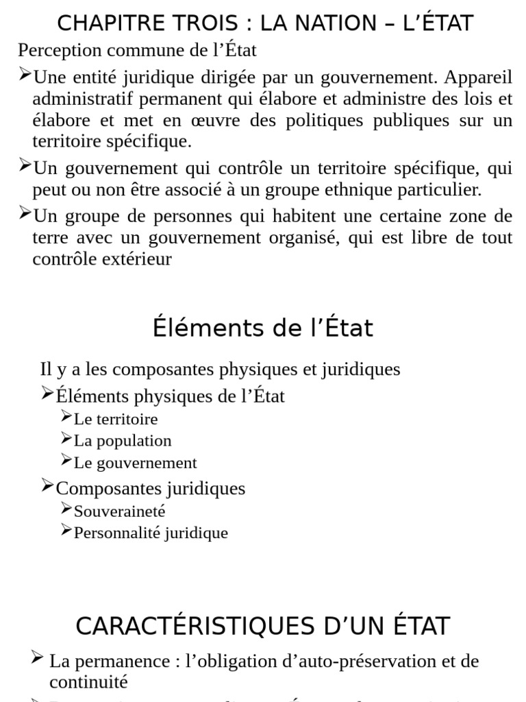 Différence entre État et Nation | PDF | État | Nation
