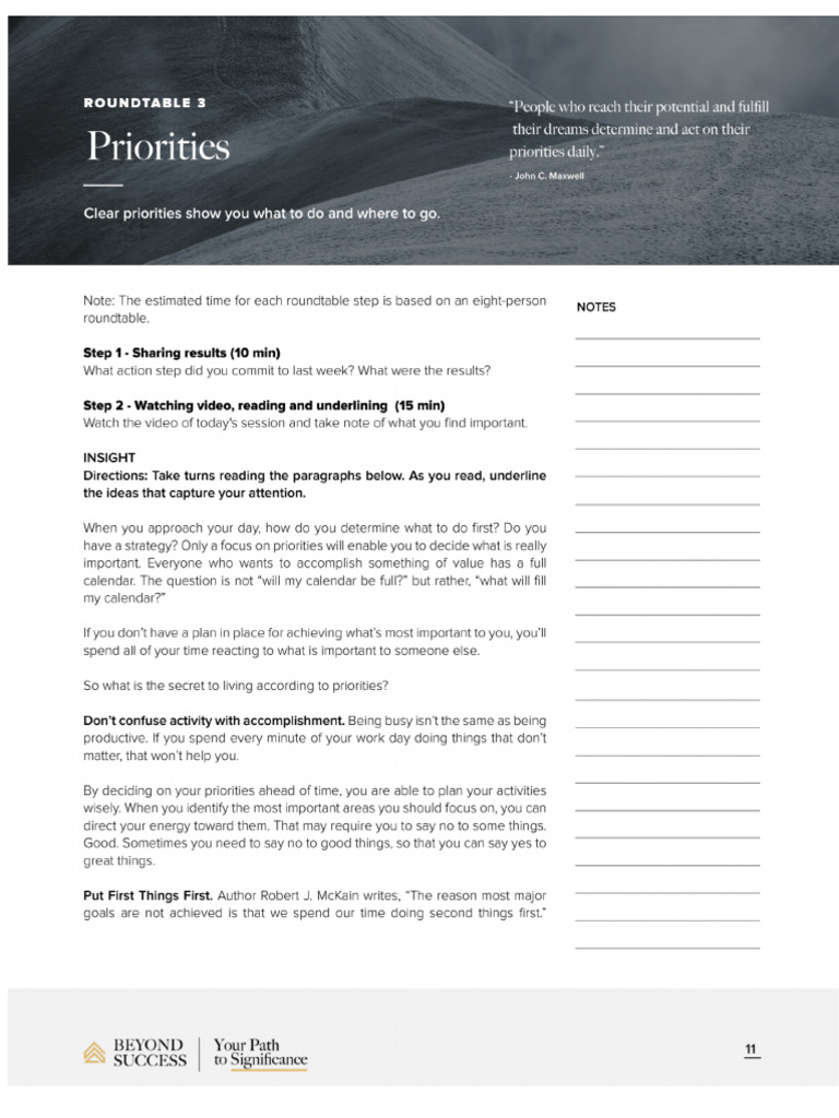 Lesson 3 Priority | PDF