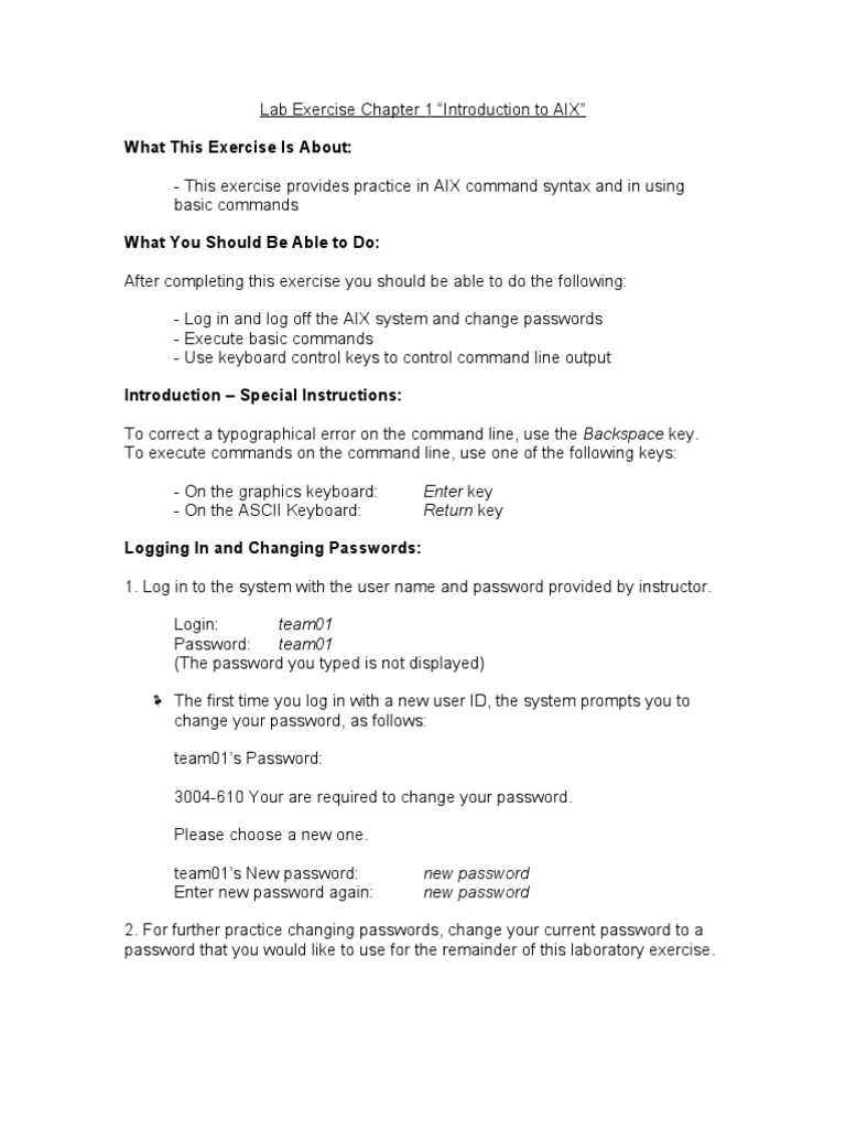 What This Exercise Is About Enter Key Return Key PDF Password