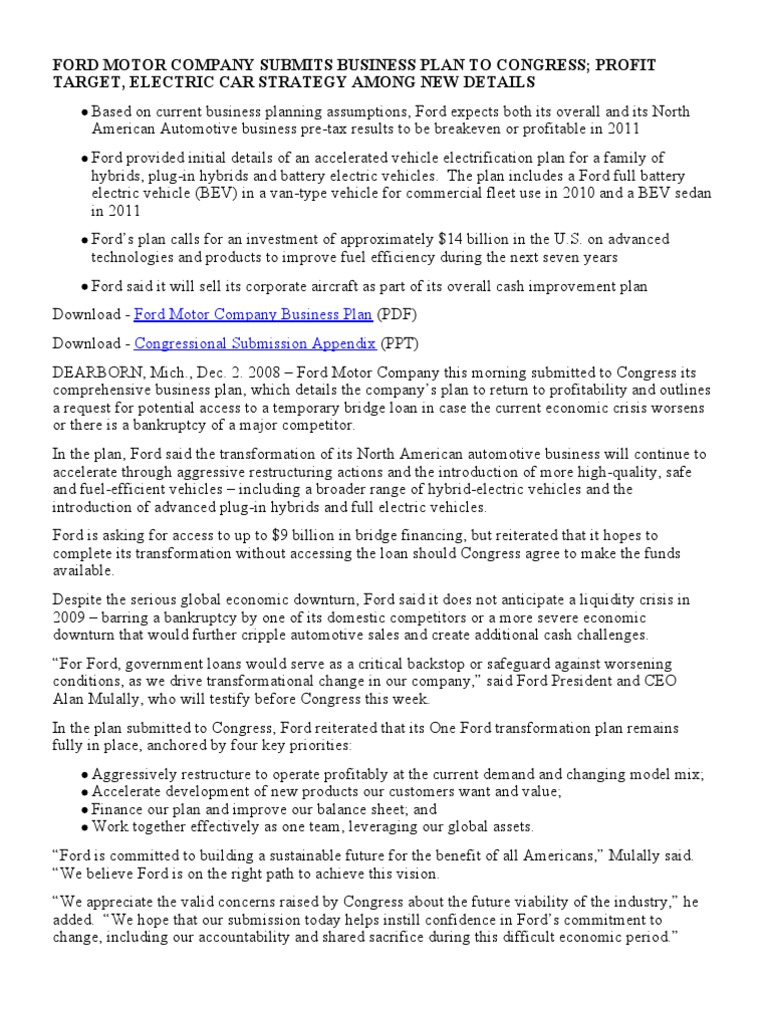 Business plan for automobile industry ppt image