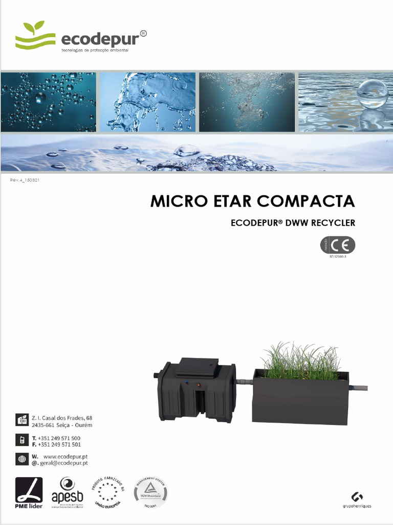 ETAR Compacta | PDF | Águas residuais | Irrigação