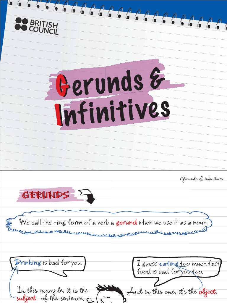 05 MyClass Upper Int Gerunds and Infinitives | PDF | Verb | Linguistic ...