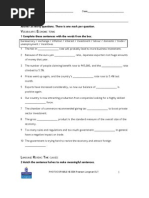 Unit Test 10 Answer Key | PDF