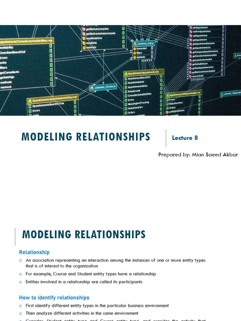 Understanding Entity Relationships in Modeling | PDF | Databases | Data ...