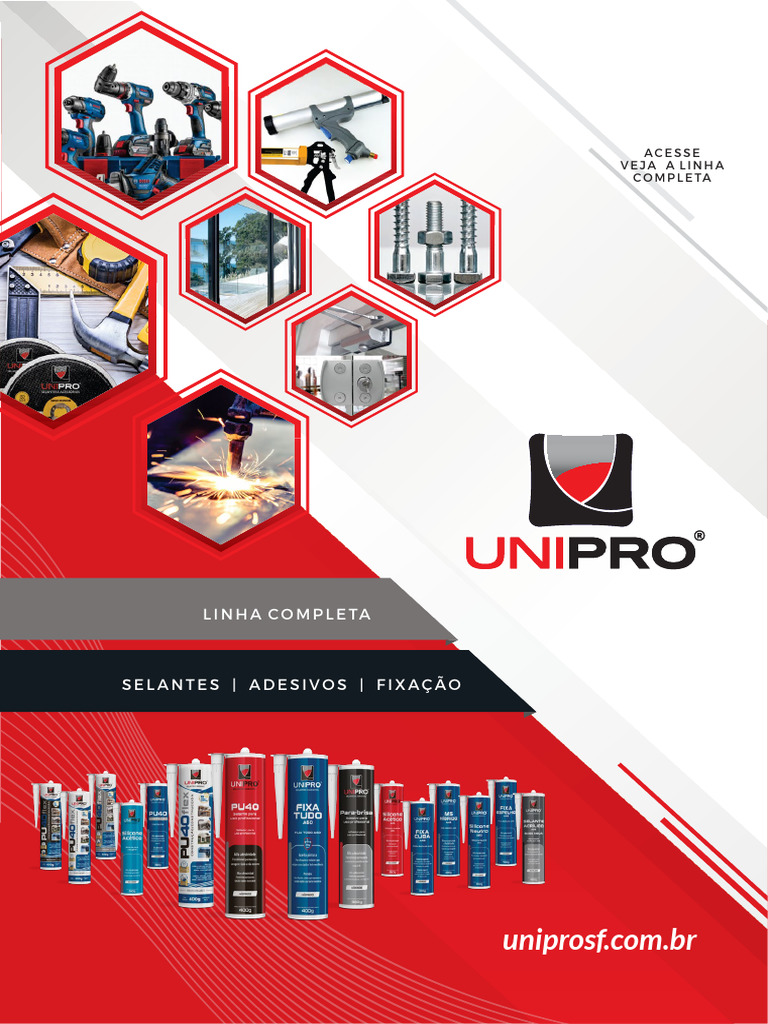 Linha Completa de Selantes Unipro | PDF | Polímeros | Poliuretano