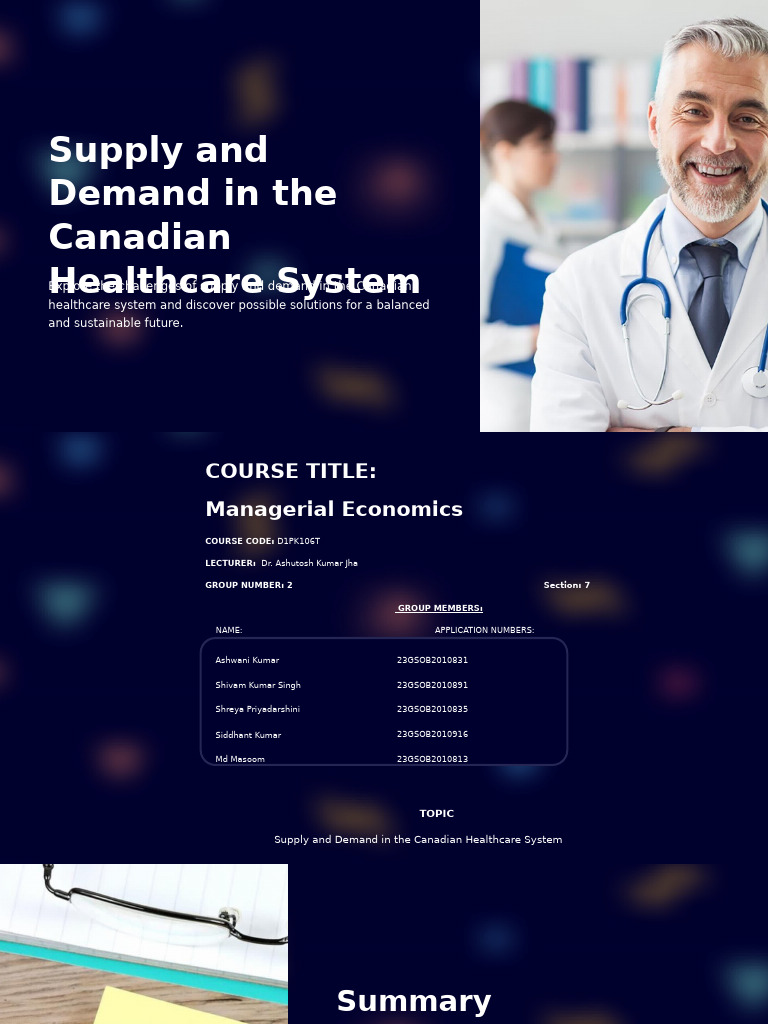 Supply and Demand in Canadian Healthcare | PDF | Health Care | Health ...